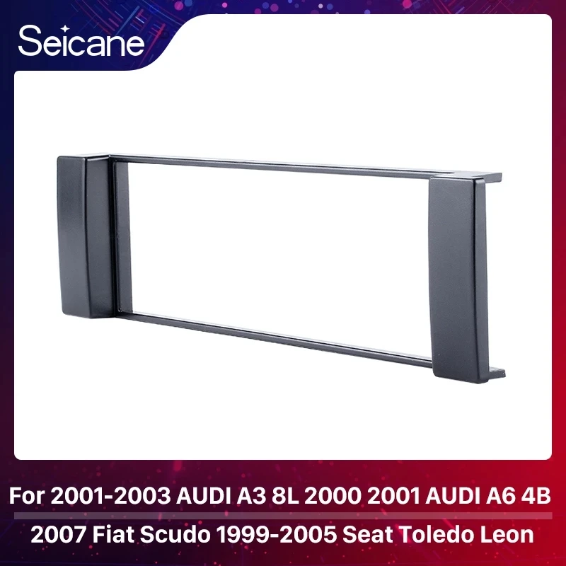 Seicane Car Radio Fascia Frame Panel for 2001-2003 AUDI A3 8L 2000 2001 AUDI A6 4B 2007 Fiat Scudo 1999-2005 Seat Toledo Leon