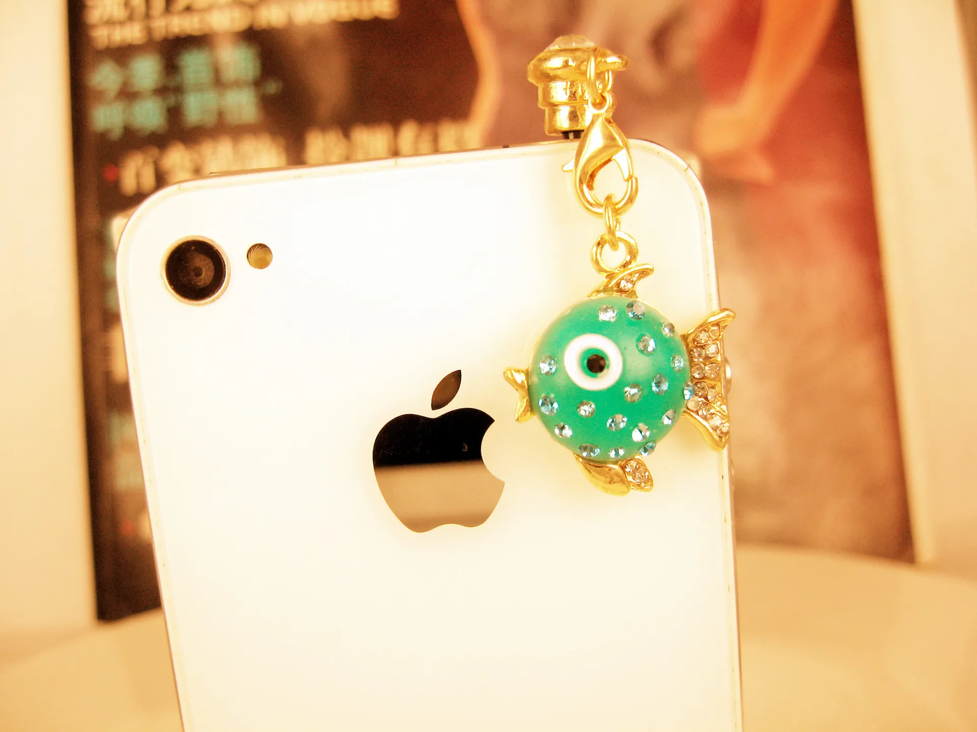 3 5 мм Горячая продажа Красочные Алмазы маленькие золотые рыбки телефон