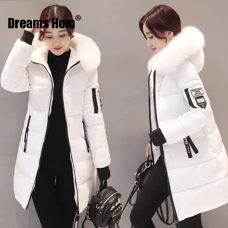 

Новинка 2021, зимняя куртка, Женское пальто, парка, женская верхняя одежда с капюшоном, Женская парка, толстые зимние базовые пальто с хлопково...