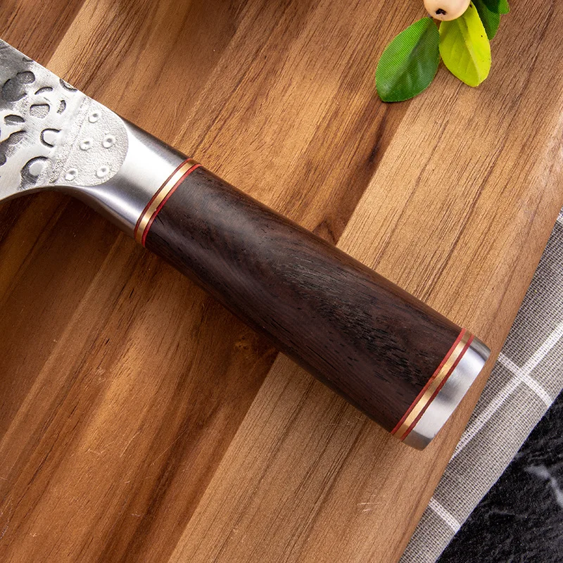 Утилита кованые 8 дюймов Кухня Ножи Нержавеющая сталь Кливер шеф повара Тесак