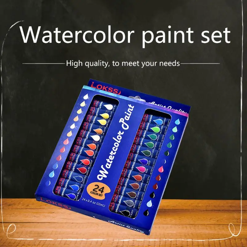 24 цвета набор художественной масляной краски в больших трубах 12 мл насыщенный