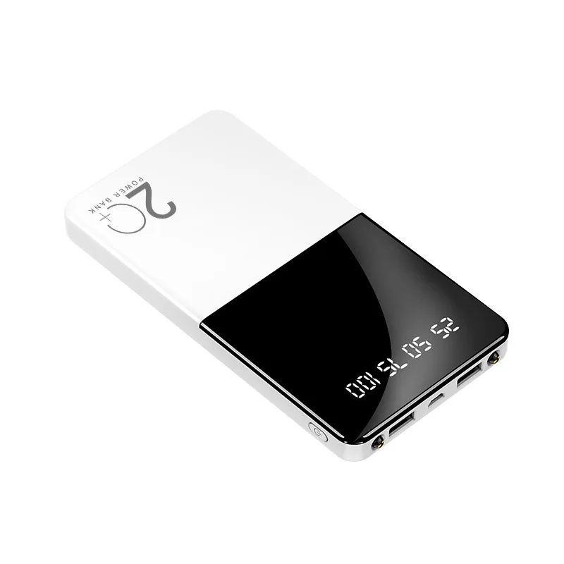 20000 мАч портативный внешний аккумулятор Dual USB светодиодный дисплей быстрое
