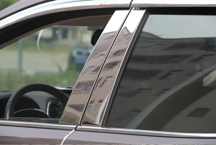 Высококачественная накладка на окно из нержавеющей стали (набор 6 шт.) для 2013 2014 2015