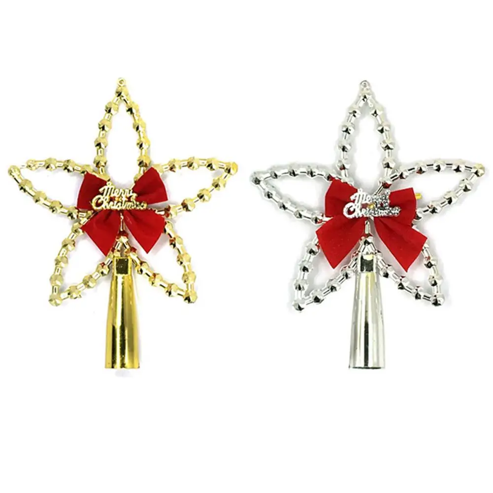 Рождественская елка топ с рисунком пятиконечной звезды висит украшение из