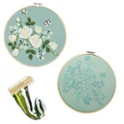 Набор для вышивки сделай сам, Набор для вышивки крестиком с рисунком розы, с цветочным принтом, для домашнего декора