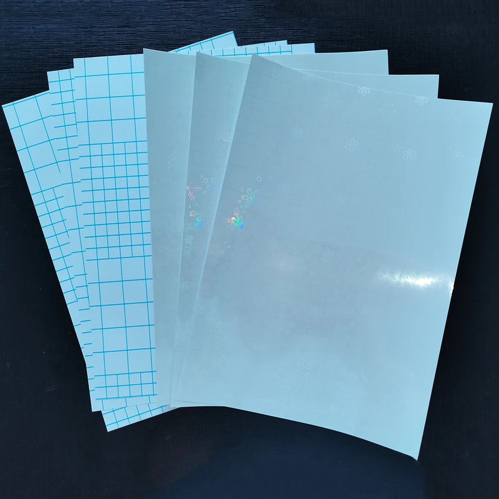 210x297 мм фольга клейкая лента задняя Снежинка голографическая горячая штамповка