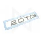 1X хромированный серебристый ABS 2,0 TDI 2,7 TDI 3,0 TDI эмблема на кузов автомобиля значок наклейка для Audi аксессуары