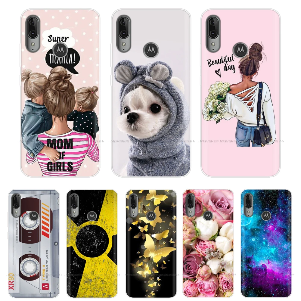 6 1 for motorola e6 plus case silicone painting tpu soft back cover phone case for motorola moto e6 plus e 6 e6plus e6s fundas free global shipping