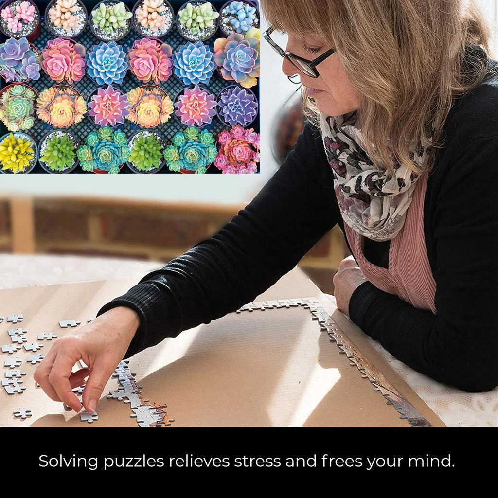 

Succulent Plants 1000 Piece Adult Children Puzzle Holiday Gift Pattern Toy