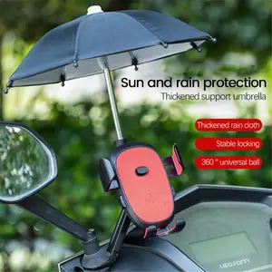 2021 bicycle mobile phone holder with sunshade waterproof rider navigation electric vehicle mobile phone holder bicycle parts free global shipping