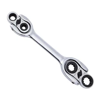 8 in1 ratchet spanner wrench multi function 360 degree handy ratchiting rotating socket wrench diy handle wrench spanners