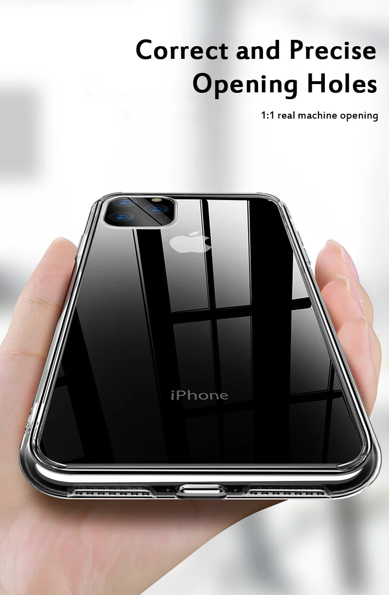 Роскошный чехол для iPhone 11 X XS 8 7 6 s Plus, прозрачный Ультратонкий Мягкий силиконовый чехол из ТПУ для iPhone XR 8, Coque Fundas Capa