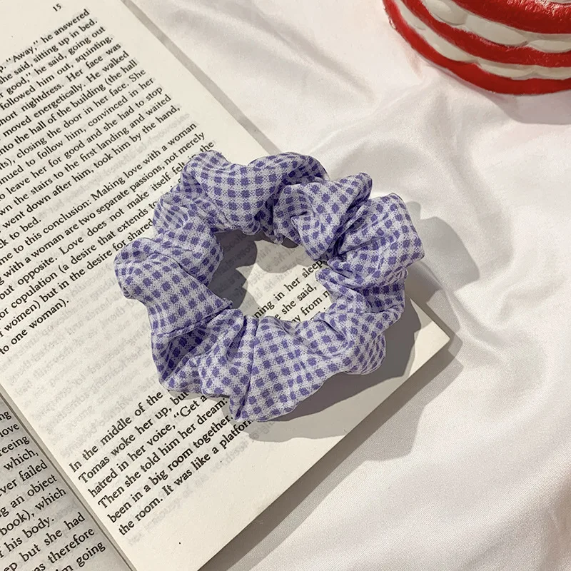Diademas el&aacute;sticas con estampado de puntos para ni&ntilde;a, accesorios para el cabello plisados, herramientas de peinado, pasadores, Anillo para el cabello, ropa para el cabello-2