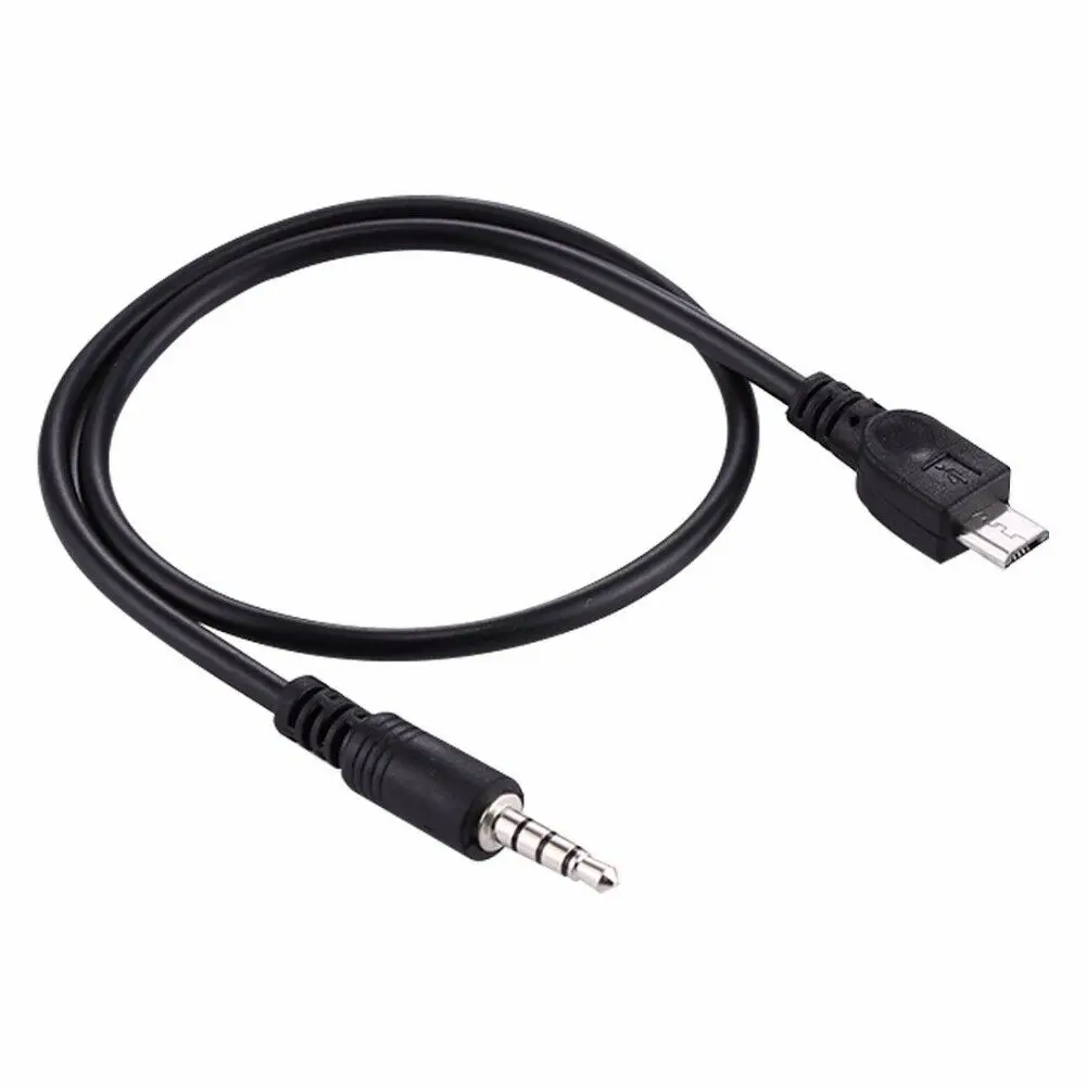 

3,5 мм стерео штекер к Micro USB штекер Автомобильный Кабель AUX для телефона Android