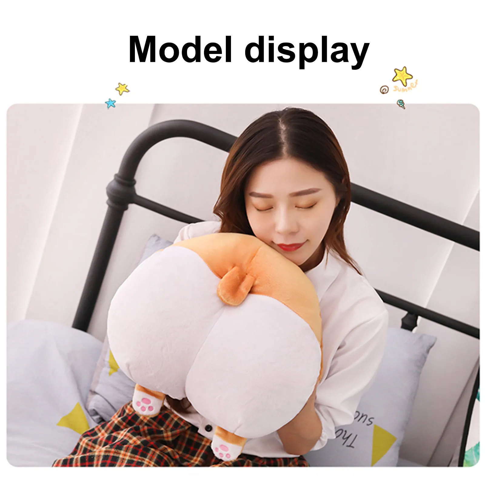 

Kawaii Corgi Butt Shape Stuffed Plush Hand Warmer Pillow Stuffed Dog Doll Children Gift Sleeping Pillow gift Children Companion