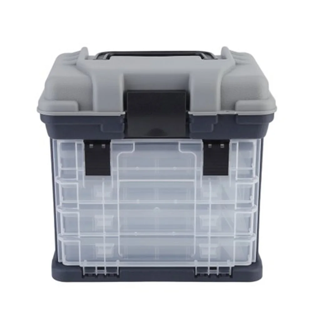 

PP+ABS Tackle Box Waterproof Dustproof Portable 27*17*26cm Fishing Tray