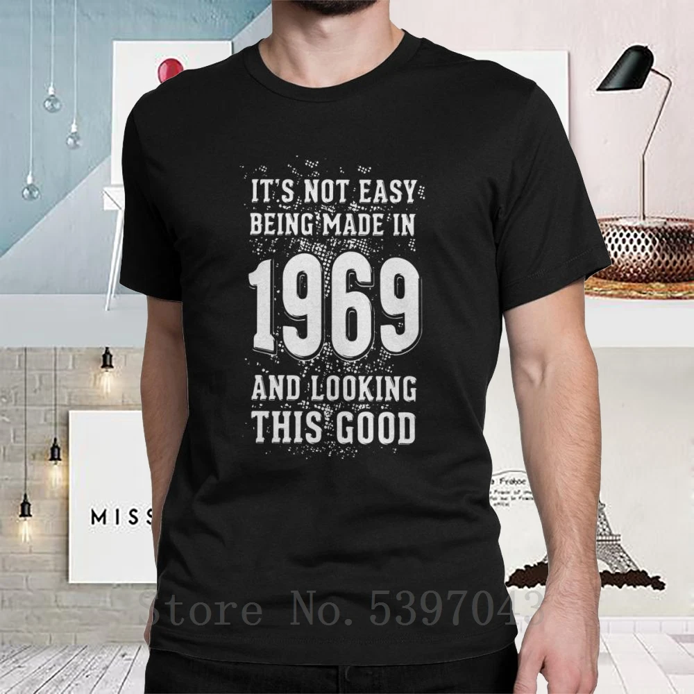 Мужская футболка на годовщину рождения 1969 день 50 лет подарок Забавные футболки