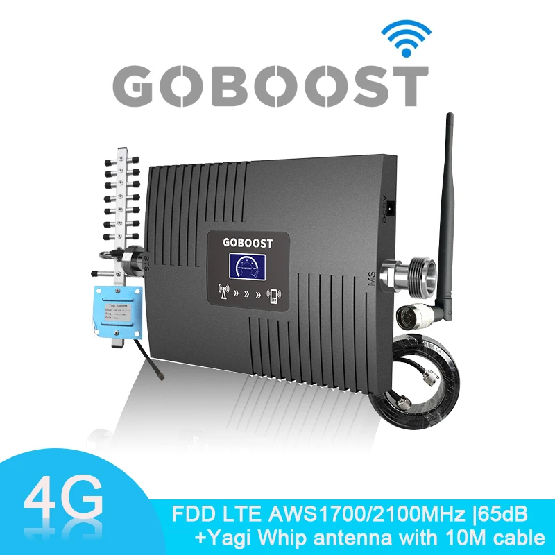 4G Signal booster LCD Display FDD LTE DCS1800mhz Band 3 65dB Gain Cell Mobile phone Signal Amplifier DCS 1800MHz Repeater