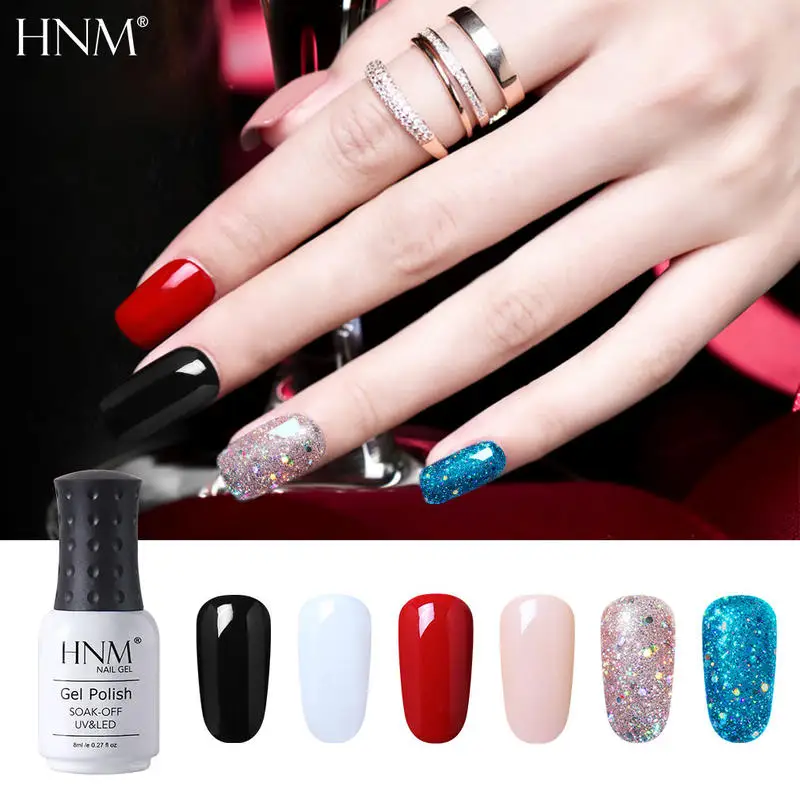 HNM UV Gel Nail Polish Lamp Tools Set Soak Off LED Arts Primer Manicure Base Top Coat | Красота и здоровье