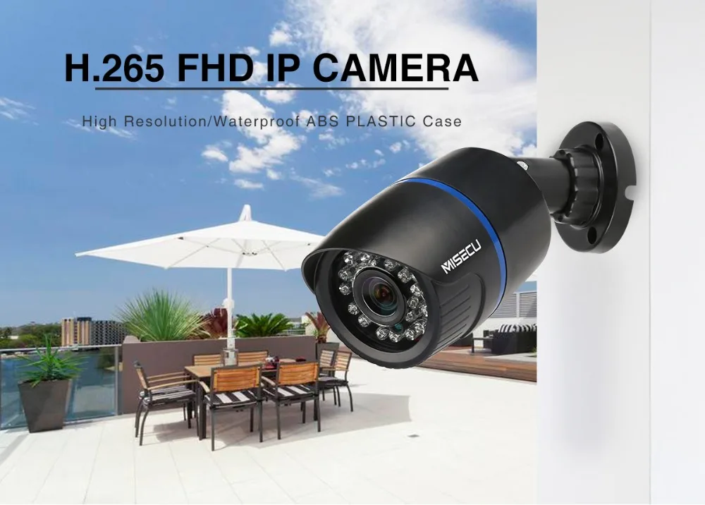 MISECU 2,8 мм IP Камера 1080 P 960 P 720 P ONVIF P2P обнаружения движения RTSP оповещение по электронной почте XMEye 48 V наружняя камера видеонаблюдения POE наружного видеонаблюдения