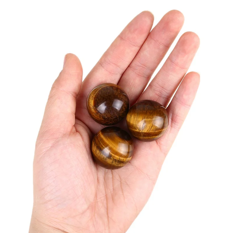 26 мм темно желтый Азиатский Редкий Натуральный тигровый глазный шар кварцевый