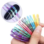Лента для дизайна ногтей, разные цвета, 123 мм, 6 цветов