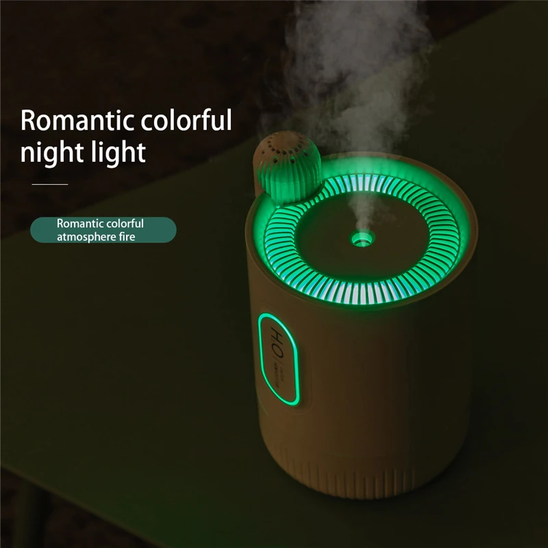 

330ML Mini Cactus Air Humidifier 2000mAh Rechargeable Battery USB Portable Ultrasonic Cool Mist Aroma Essential Oil Diffuser