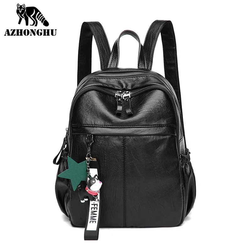 

Модный женский рюкзак, новинка 2021, модная универсальная сумка на плечо из мягкой кожи в корейском ретро-стиле, большой вместимости, сумка дл...