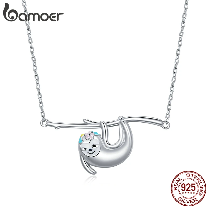 

Memnon чистое Серебряное колье для Ленивец женское серебряное ожерелье для девушек эффектные ювелирные изделия для вечевечерние BSN219