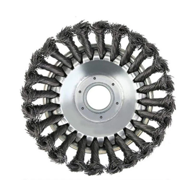 

150mm Garden Lawn Brushcutter Head Trimmer for Grass Weed Cutting Stainlss Steel Round Wired Tray Power Parts Tool for Lawnmover