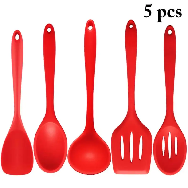 

5PCS Kitchen Utensil Set DIY Silicone Cooking Gadget Set Cooking Utensil