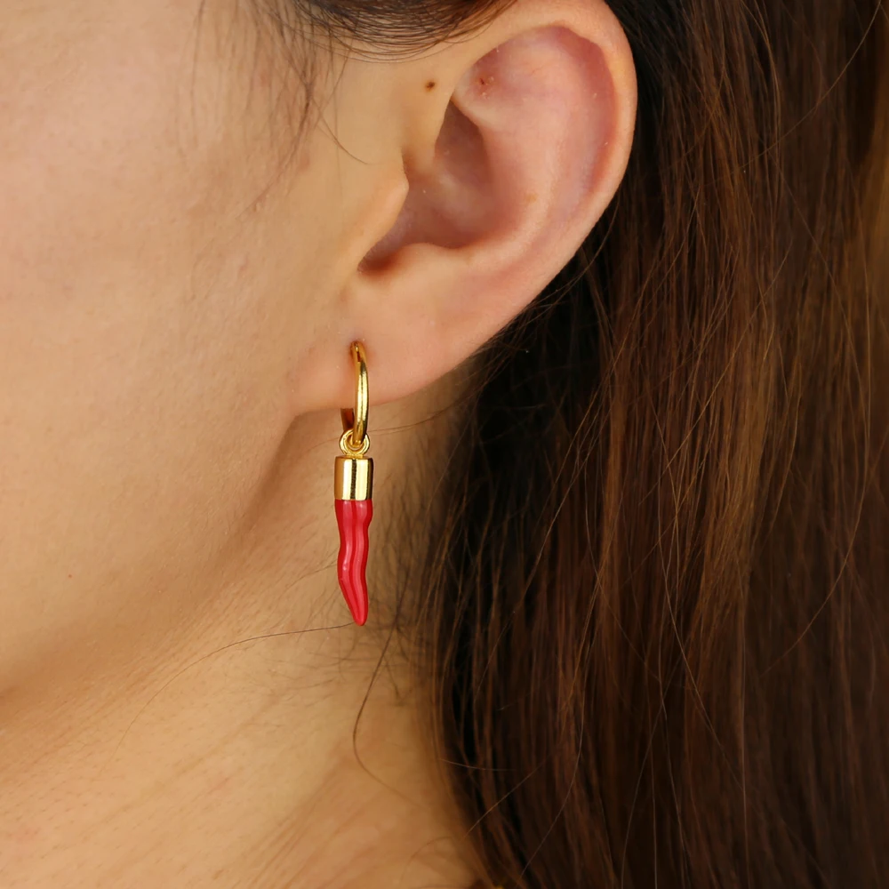 Новое поступление оптовая продажа маленькие серьги подвески золотого цвета с