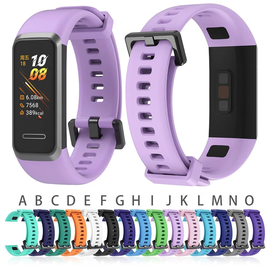 

Мягкий спортивный силиконовый ремешок сменный наручный ремешок для Huawei 3 4 4E 5 6 смарт ремешок для часов силикона водонепроницаемый наручные ...