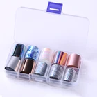 10 рулоновкоробка Голографическая фольга на ногти обертывания для ногтей разноцветный узор переводные наклейки Советы украшения для ногтей