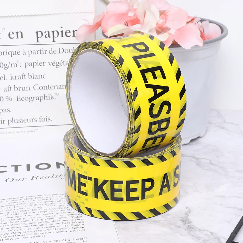 

48mm*25mm Warning Isolation Tape Danger Caution Barrier Remind Tapes DIY Sticker