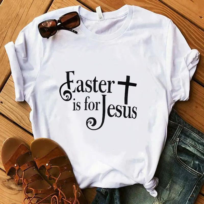

Женская Пасхальная футболка с вырезом лодочкой и надписью «Jesus», мягкая модная летняя футболка, белая хипстерская забавная футболка
