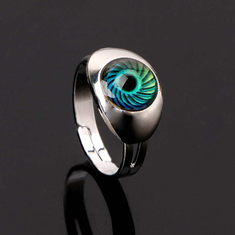 

Magic Eye Shape Color Change Mood Ring Emotion Feeling Temperature Rings Women R2LE