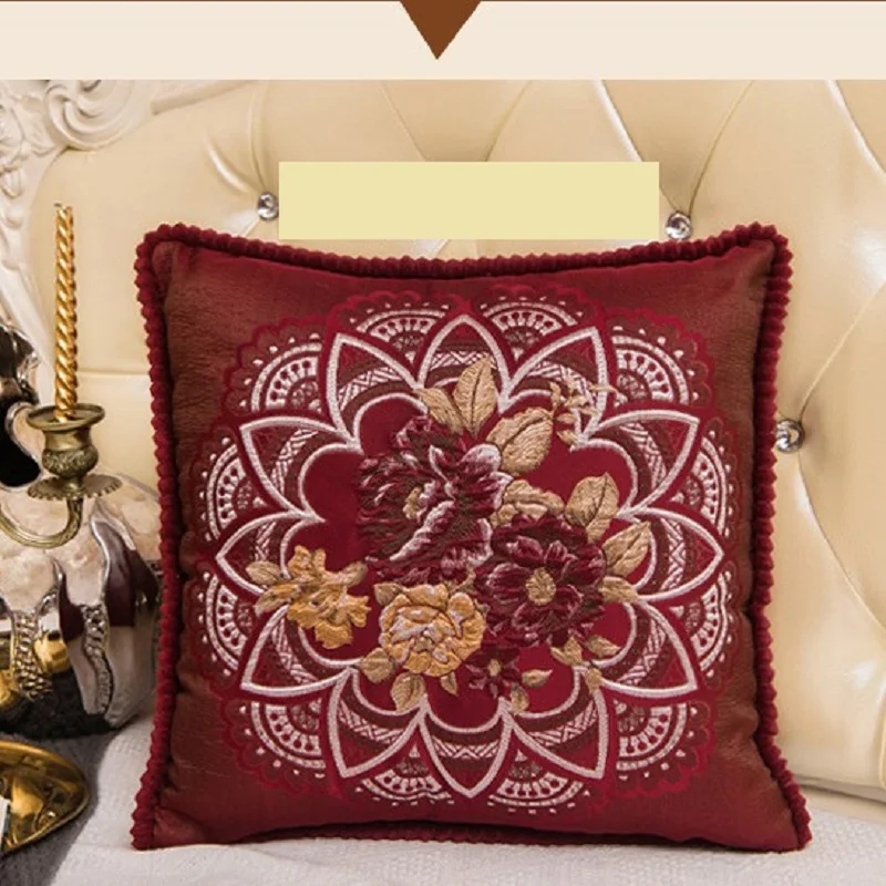 Наволочки декоративные жаккардовые в европейском стиле 48x48 см | Дом и сад