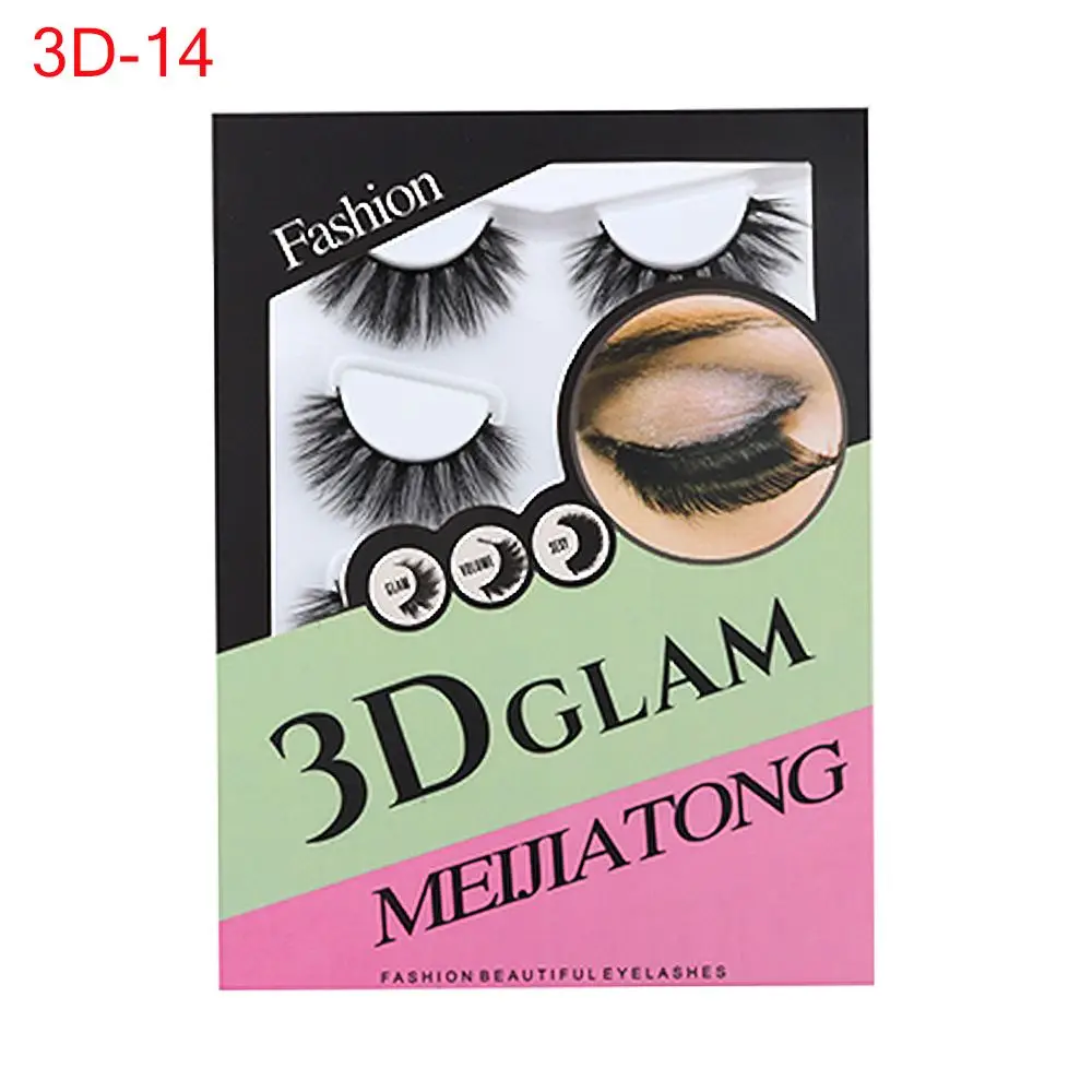 4 пары натуральные накладные Искусственные ресницы длинный макияж 3d норковые