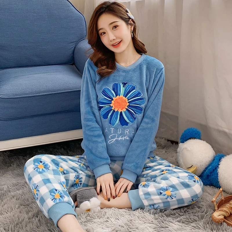 Комплект пижамный Женский длинный рукав цвет в ассортименте M L XL XXL 2