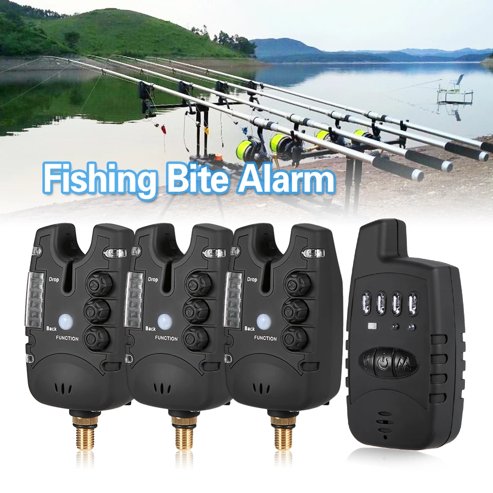 Lixada беспроводной набор сигнализаций для рыбалки 4 сигнализация укуса + 1 приемник
