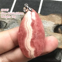 real natural red rhodochrosite stone pendant jewelry for women man reiki crystal rectangle beads silver argentina gemstone aaaaa
