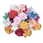 Цветочные бутоны 100, 4 см, искусственная шелковая Маргаритка, 1050принадлежности для скрапбукинга сделай сам шт.