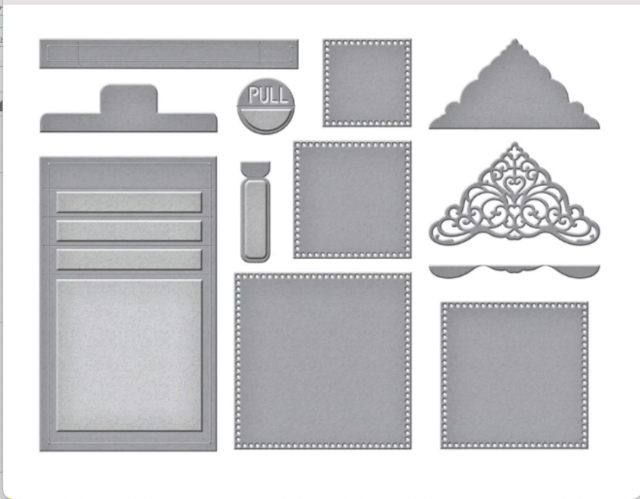 

Cascade Card Base Etched Dies 2021 Arrival New Metal Scrapbook Diary Decoration Stencil Embossing Template Diy Greeting Card