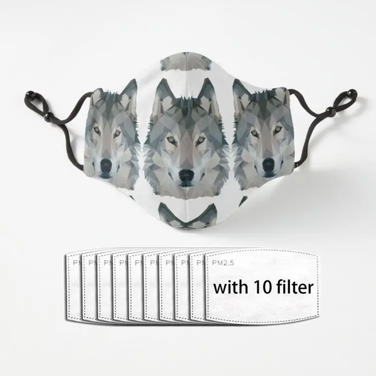 

Wolf Fashion Men Women Outdoor Sport Mask Mouth Masks Fashion Luxury Cute Stuff Golf Mascarillas