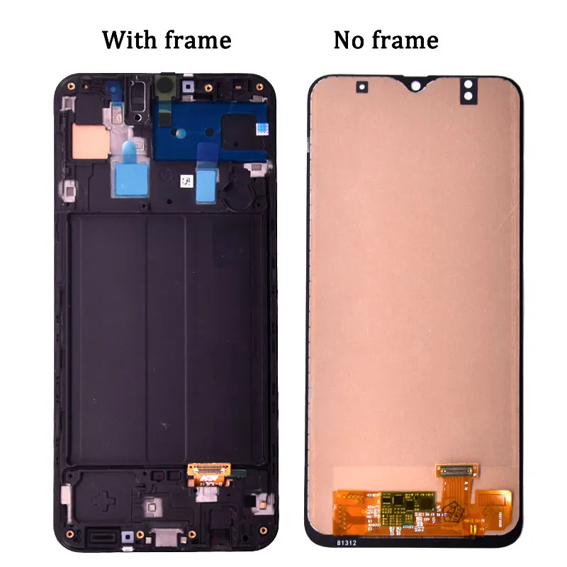 original super amoled display touch screen for samsung galaxy a50s lcd a507fn a507f a5070 mobile phone with frame free global shipping