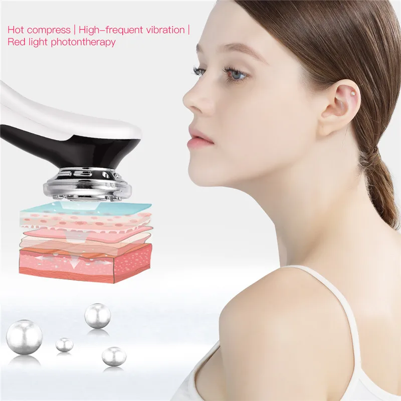 

5 In 1 EMS Microcurrent Face Neck Wrinkle Removal Massager LED Photon Skin Rejuvenation Device Lifting Facial Beauty Care Tool