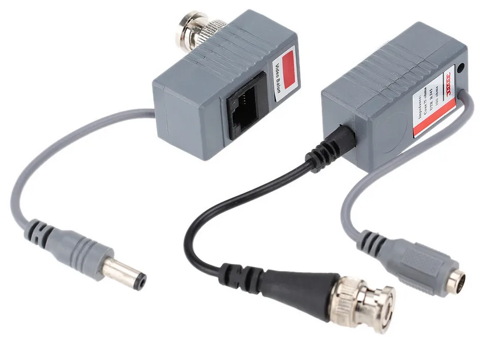 

10pcs CCTV Camera Accessories Audio Video Balun Transceiver BNC UTP RJ45 Video Balun with Audio and Power over CAT5/5E/6 Cable