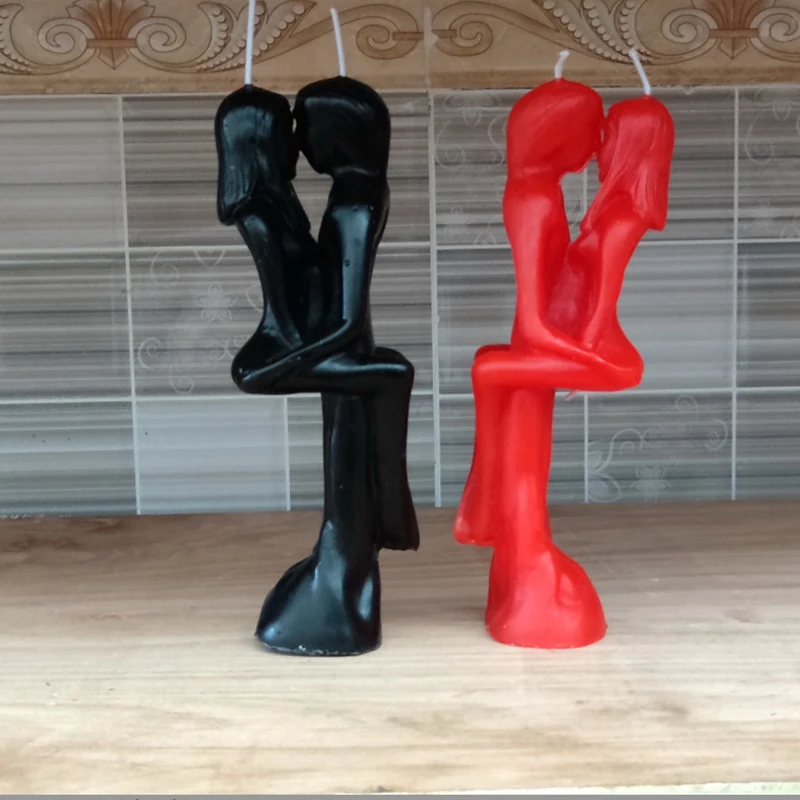 2 шт./лот парные Свадебные свечи ручной работы гуманоидные мужские и женские для