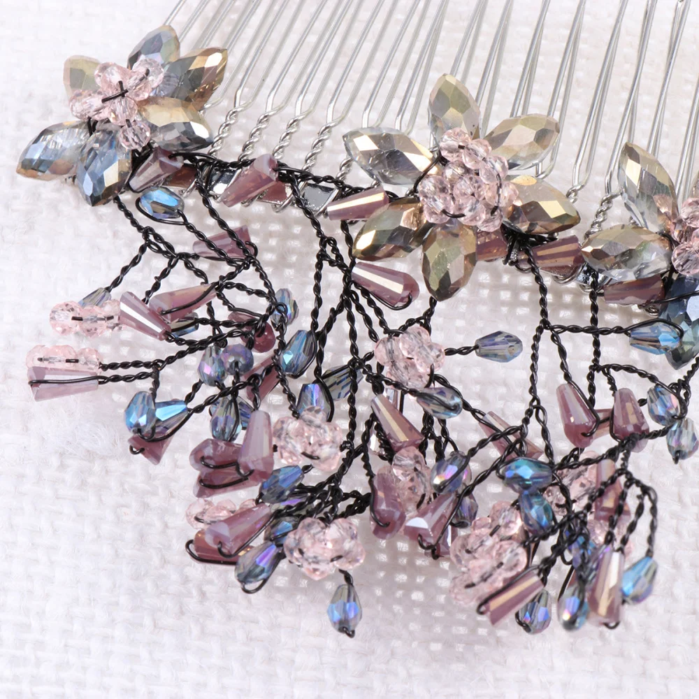 

1PC Hair Comb Rhinestone Headdress Alloy Bridal Hair Accessories Hair Decoration